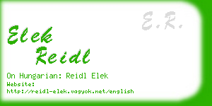 elek reidl business card